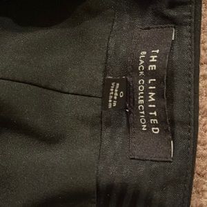 The Limited Black collection ruffle skirt.  Sz 0. Side zip.